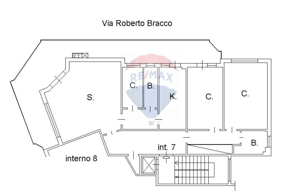 Pianta 2D - Quadrilocale Via Roberto Bracco
 
3, Roma - planimetria 1