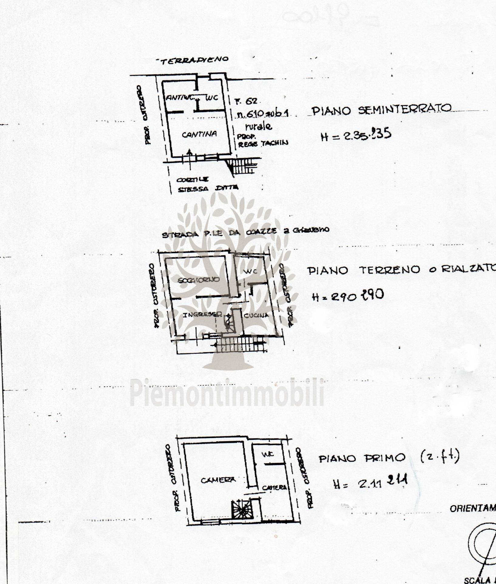 Foto 35 - Semi-detached house BORGATA SAVOIA
 
4, Coazze - floor plans 1