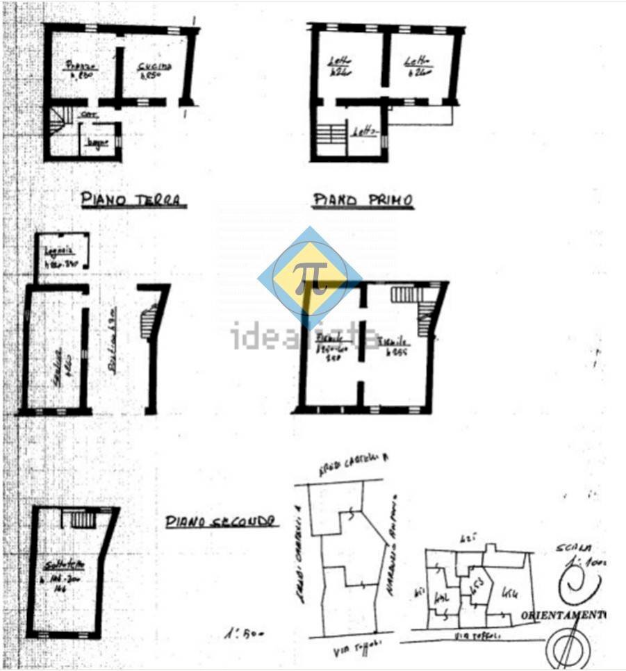 Foto 32 - Casa semi indipendente Via Toffoli
 
80, Fanna - planimetria 1