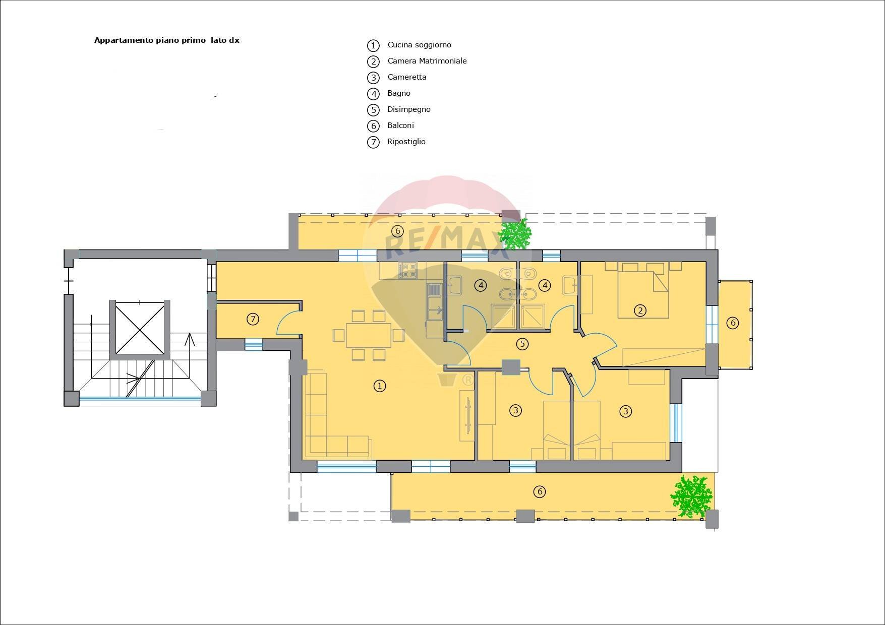 Pianta 2D - Residence VIALE DELLA REGIONE SICILIANA NORD OVEST
 
4408, Palermo - planimetria 1