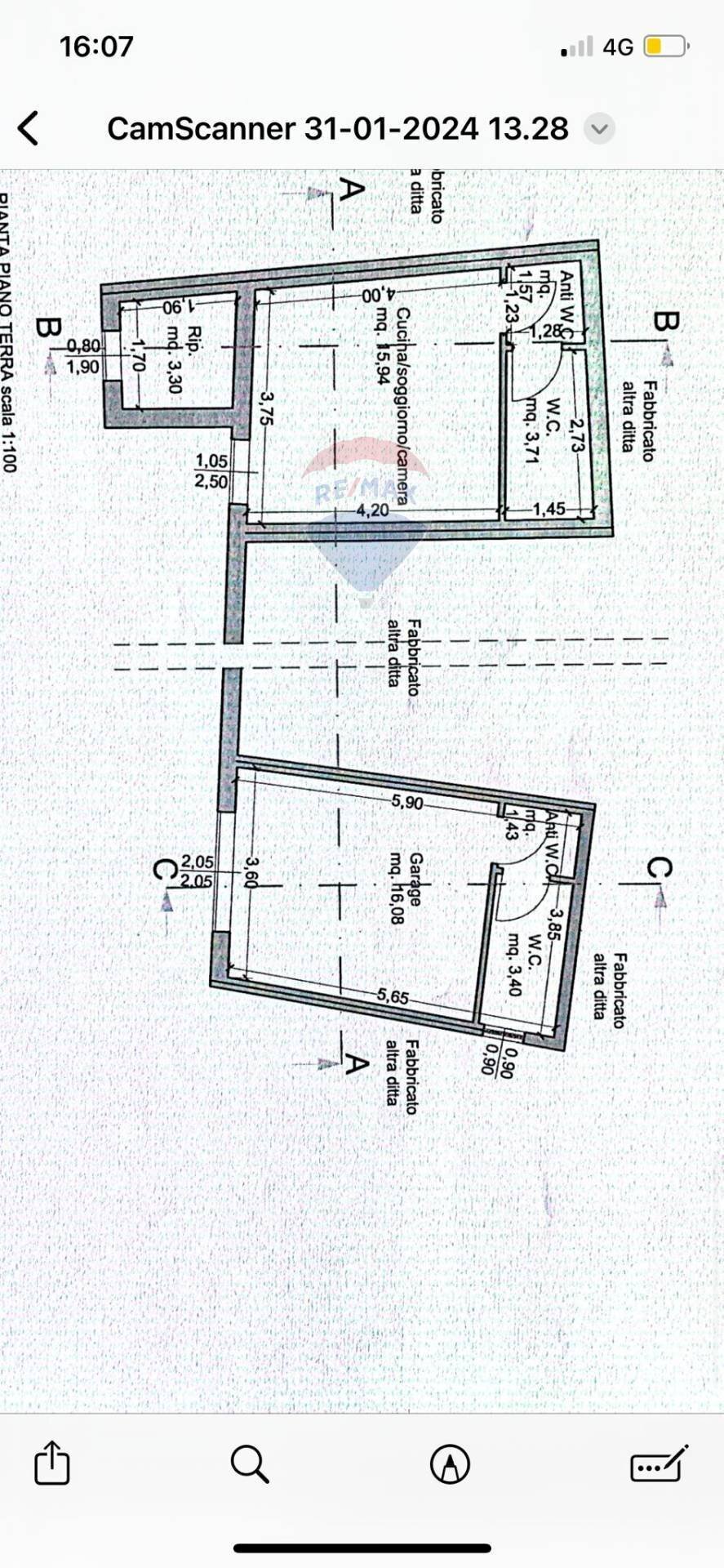 Pianta 2D - Appartamento Via Caturca, Marsala - planimetria 1