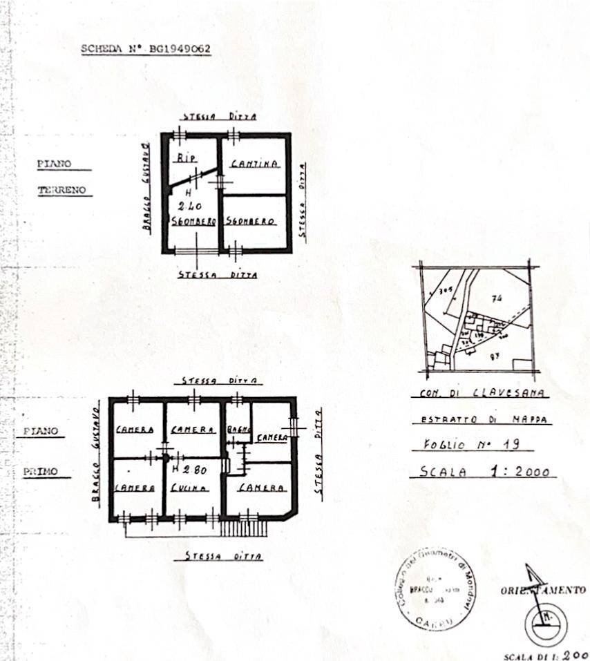 Foto 34 - Casa indipendente Borgata Prà del Pozzo
 
8, Clavesana - planimetria 1