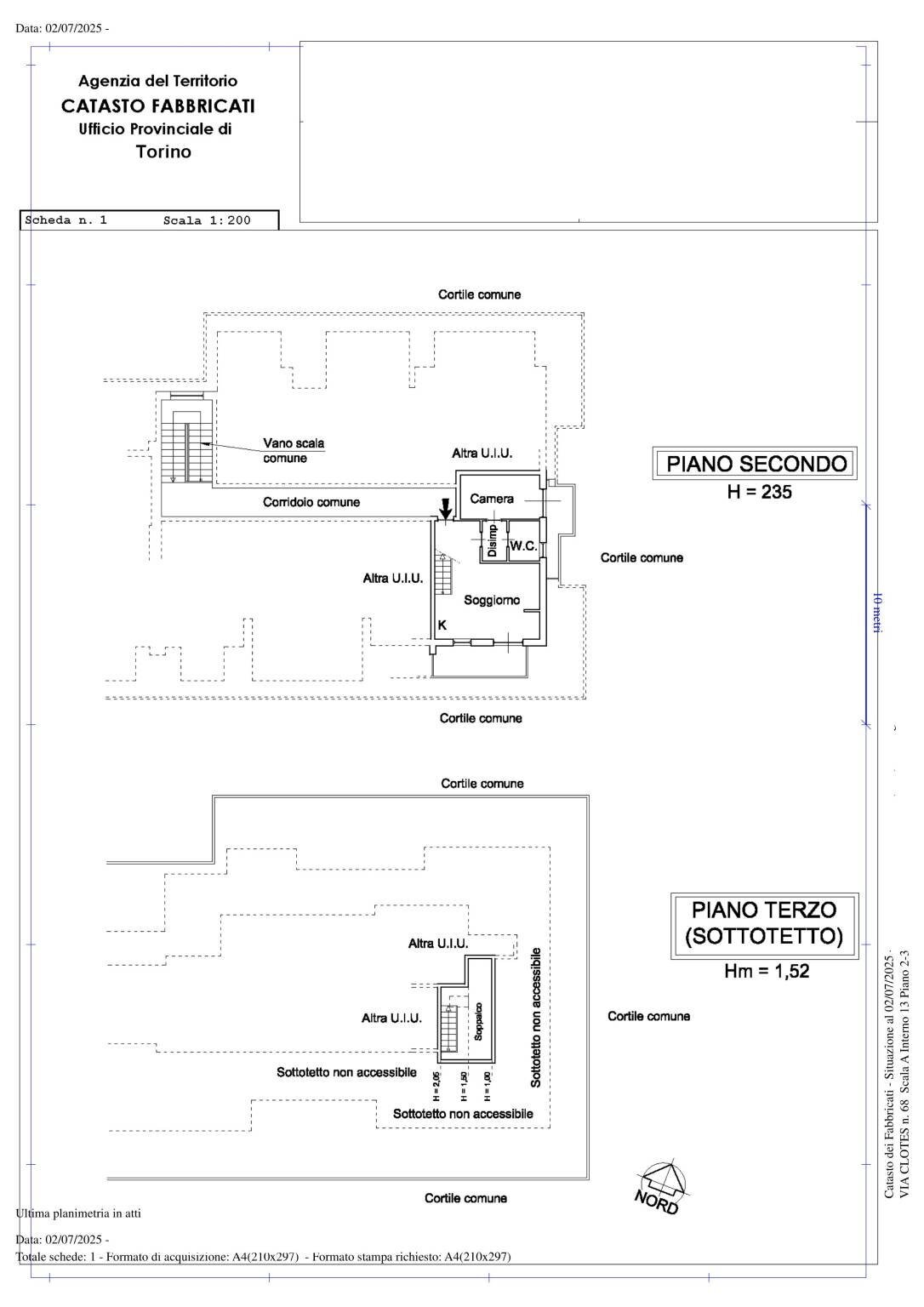 Bilocale via Clotes, 68, Sauze d'Oulx - planimetria 1