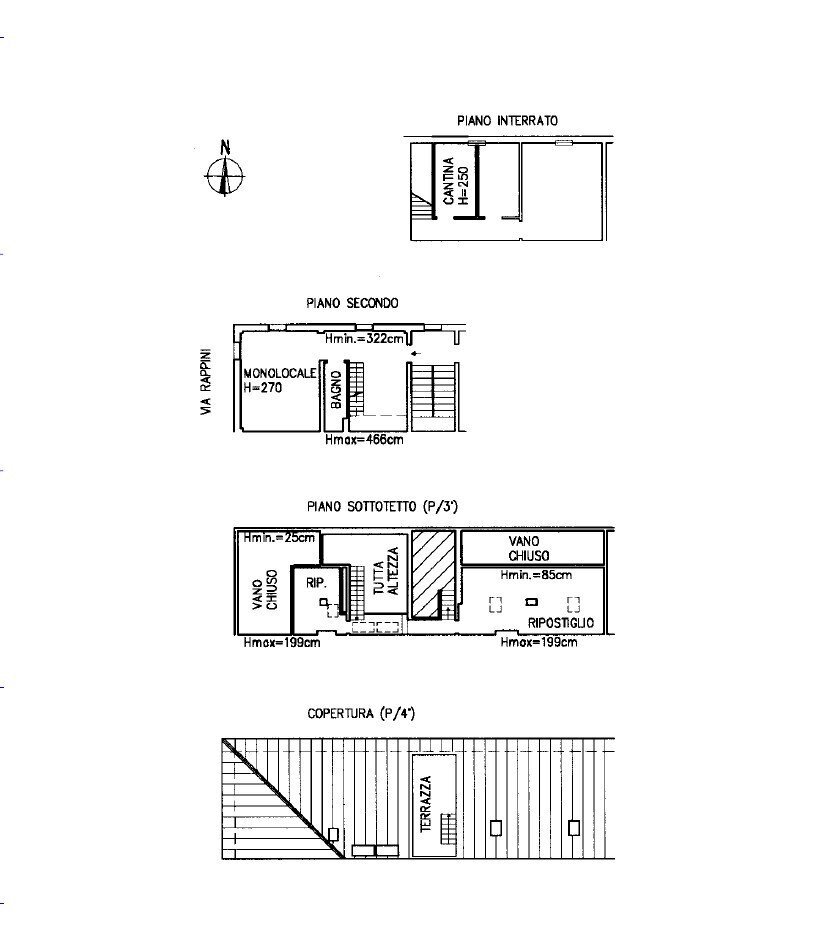 Apartment Bologna - floor plans 1