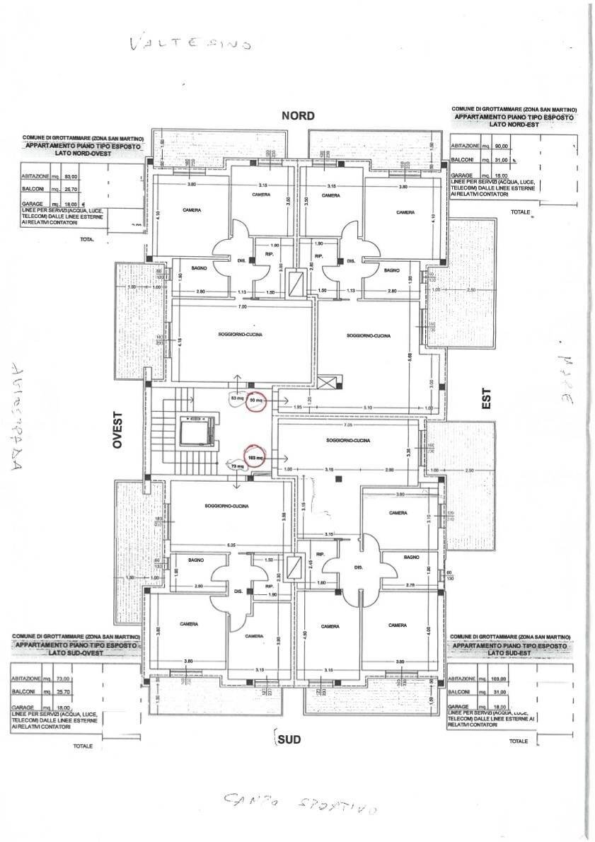 Foto 2 - Three-room apartment Via San Martino
 
snc, Grottammare - floor plans 1