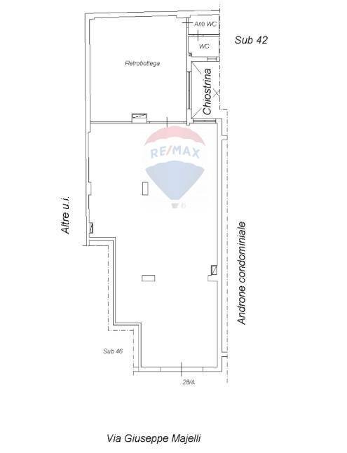 Pianta 2D - Locale Commerciale Via Giuseppe Maielli
 
28A, Palermo - planimetria 1