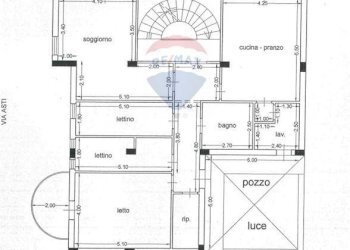 Pianta 2D - Terreno edificabile Via Asti
snc, Paterno - foto 3