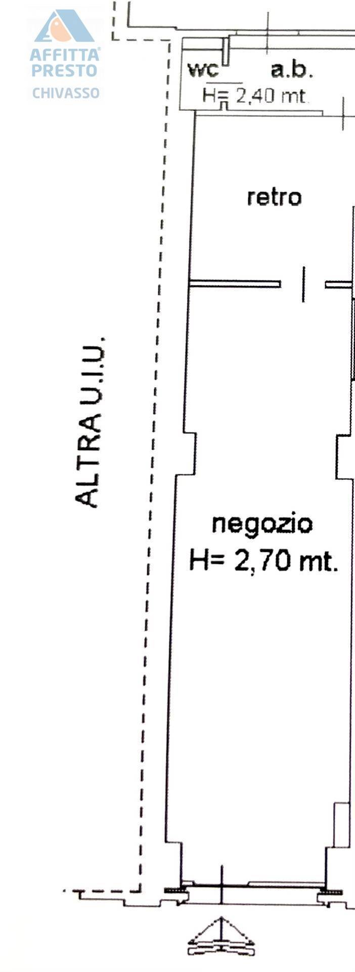 Foto 8 - Negozio VIA TORINO
 
48, Chivasso - planimetria 1