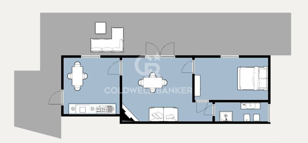 Foto 23 - Trilocale Via di Rimercoio, Marciana - planimetria 1