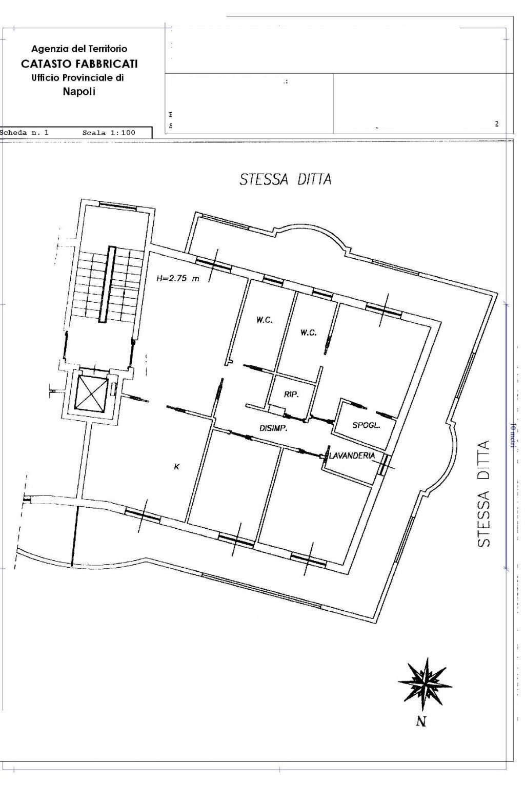 Quadrilocale viale degli Oleandri, Cercola - planimetria 1