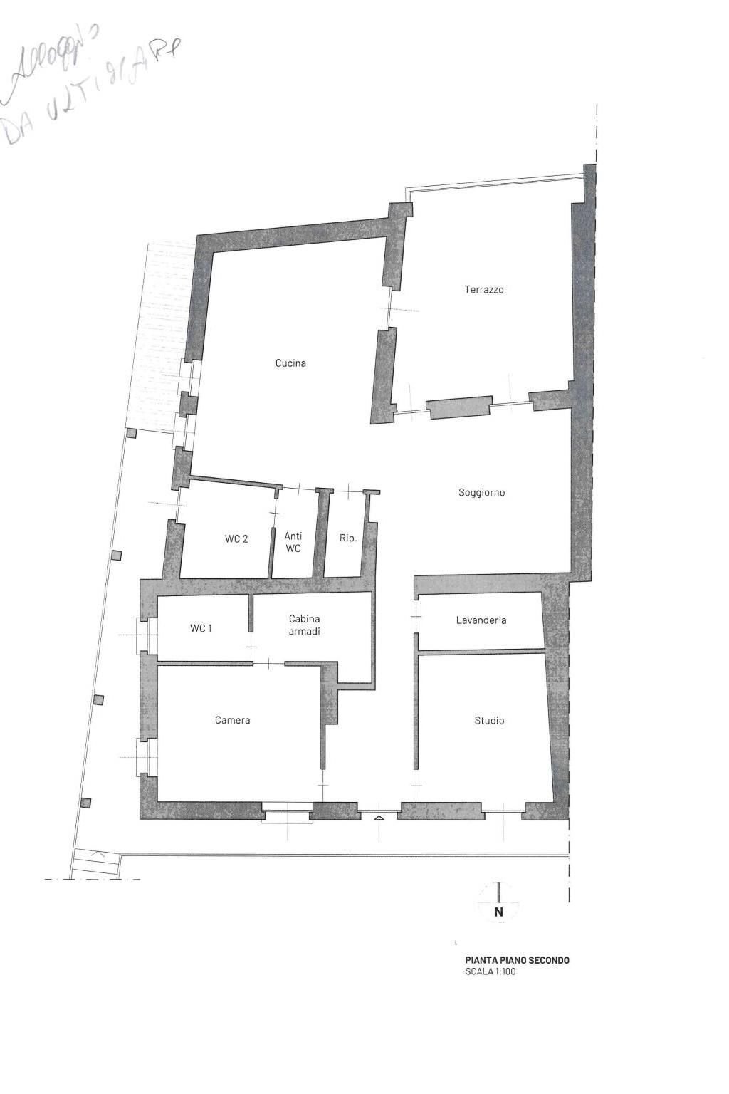 Casa indipendente via Zappata, 16, Carignano - planimetria 1