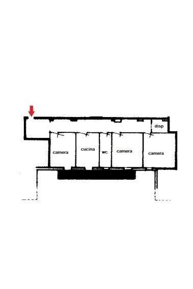 Trilocale salita San Barborino, 6, Genova (zona Sampierdarena) - planimetria 1
