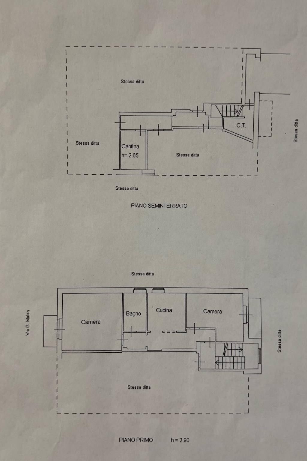 Trilocale via Giuseppe Malan, 20, Luserna San Giovanni - planimetria 1