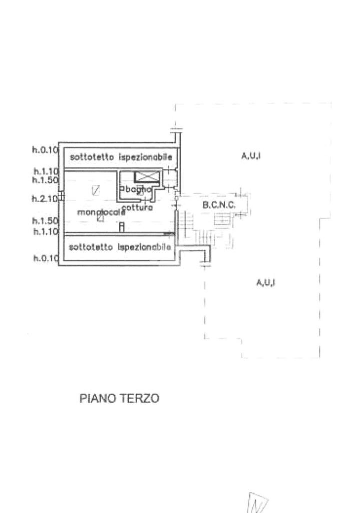 Monolocale Frazione Clos Savin, Aymavilles - planimetria 1