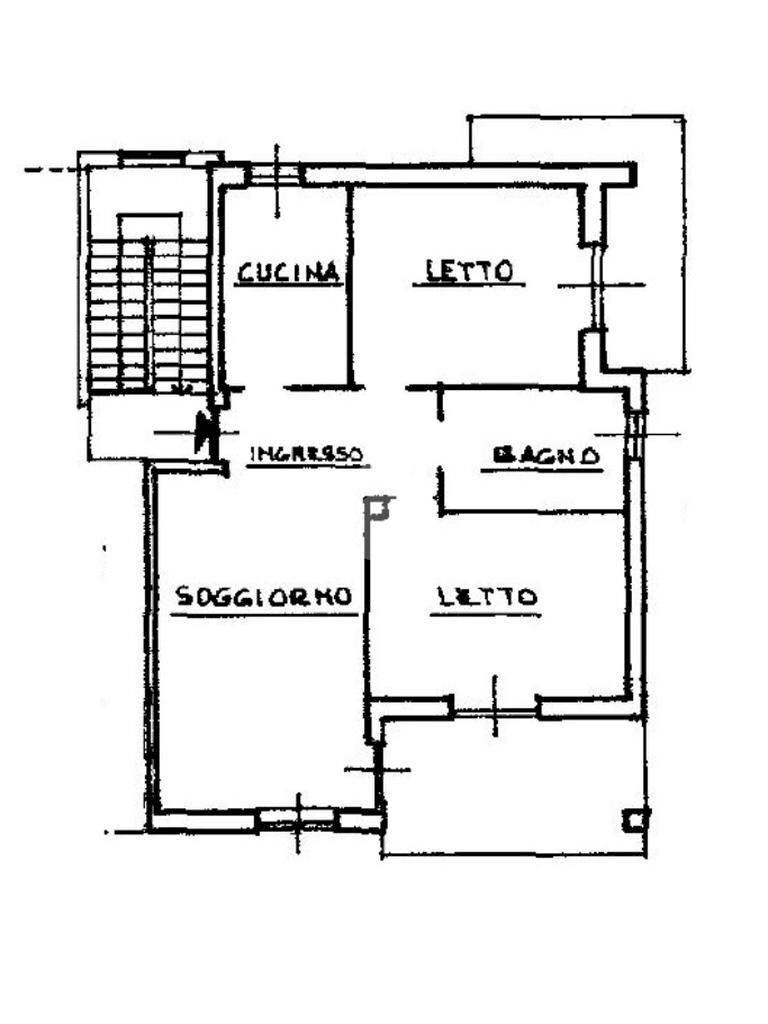 Quadrilocale Via Dante Di Nanni, Brandizzo - planimetria 1