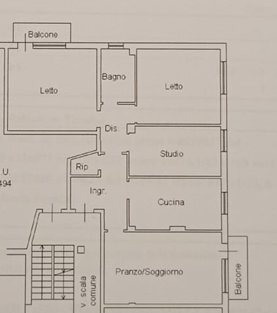 Appartamento Ferrara - planimetria 1