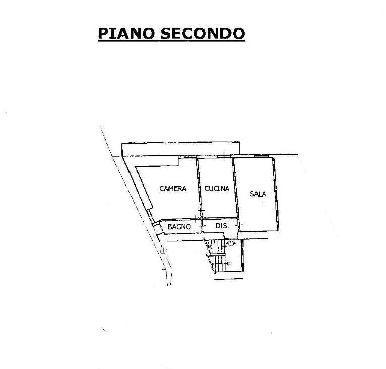 Trilocale via San Michele, Dolceacqua - planimetria 1