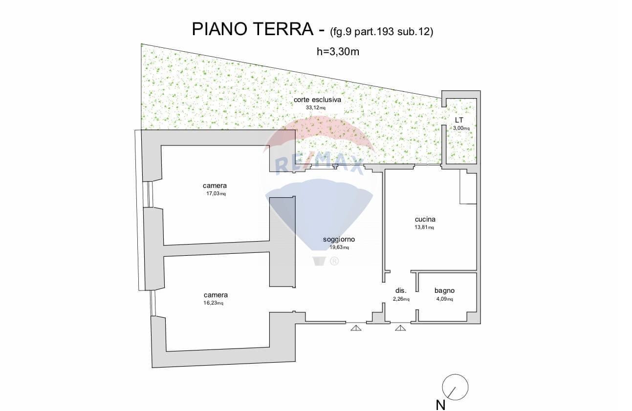Pianta 2D - Quadrilocale Via Fontana Terranova
 
43, Palena - planimetria 1