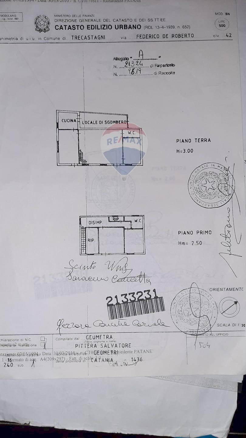 Pianta 2D - Casa indipendente Trecastagni - planimetria 1