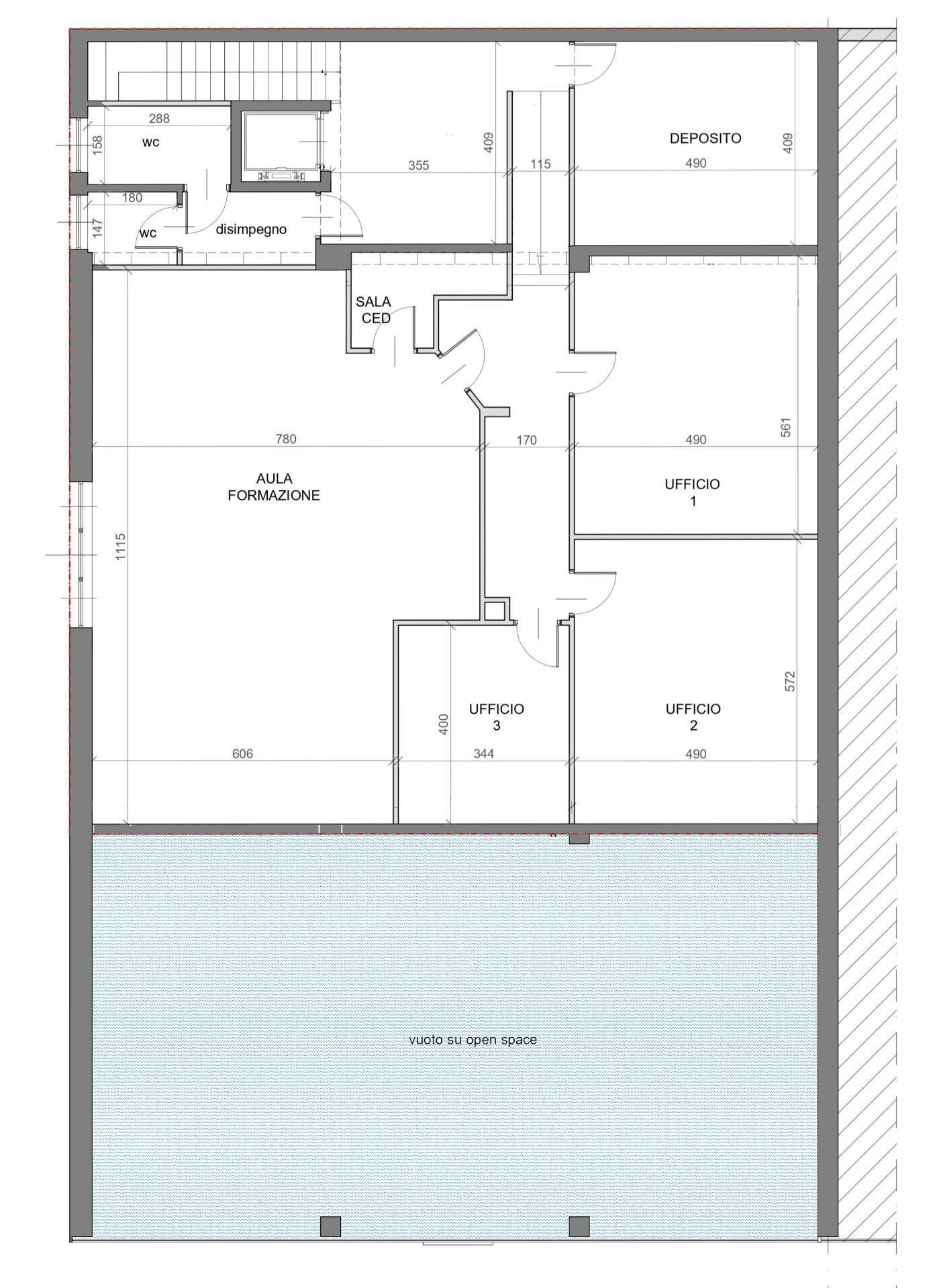 Foto 2 - Ufficio Via Bruno Buozzi
 
28, Moncalieri - planimetria 1