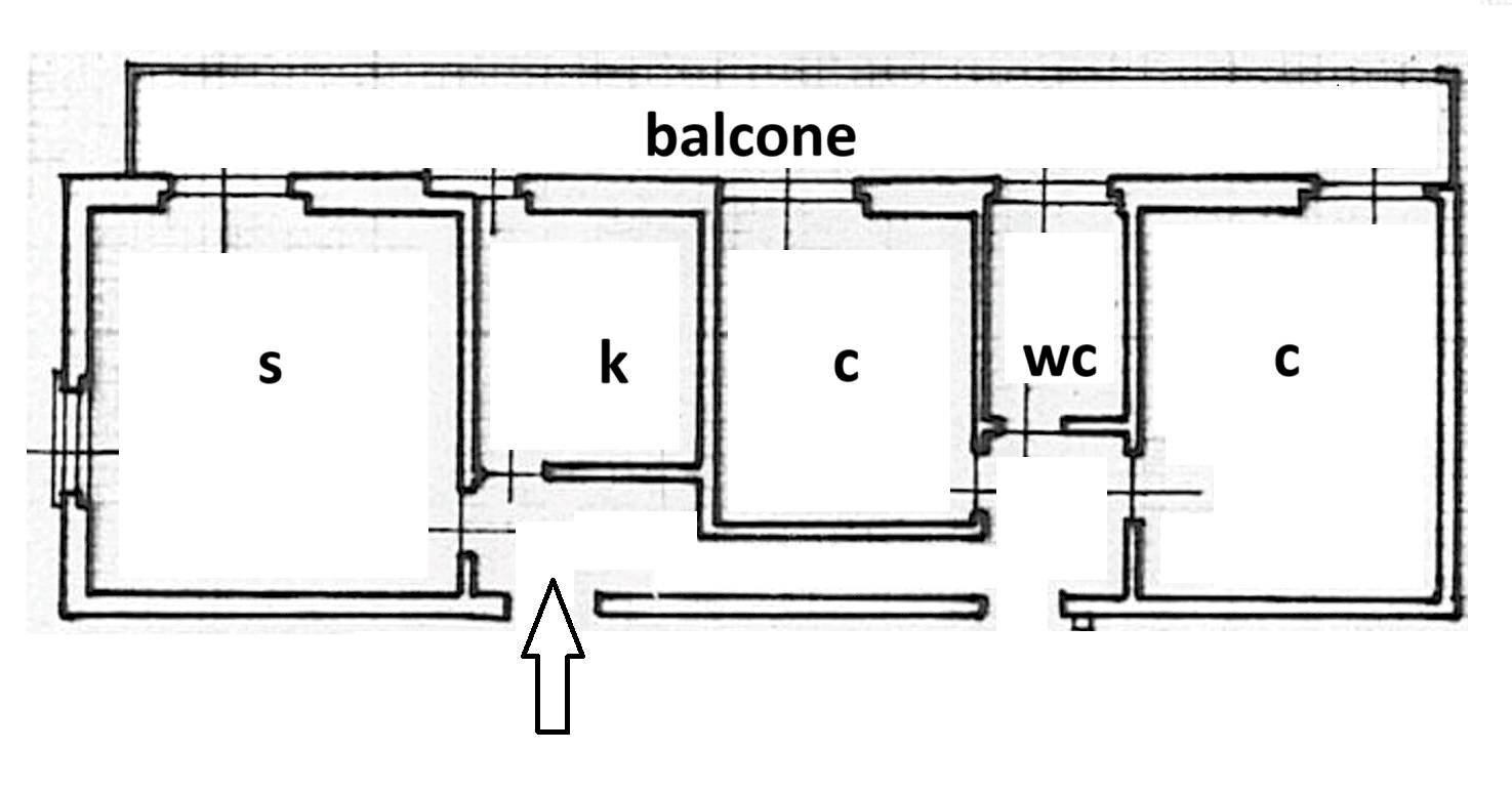 Foto 5 - Three-room apartment Viale Legioni Romane
 
23, Milano - floor plans 1