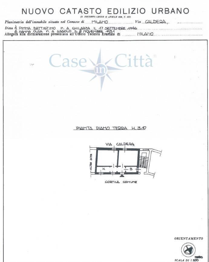 Foto 20 - Appartamento Via Caldera, Milano - planimetria 1