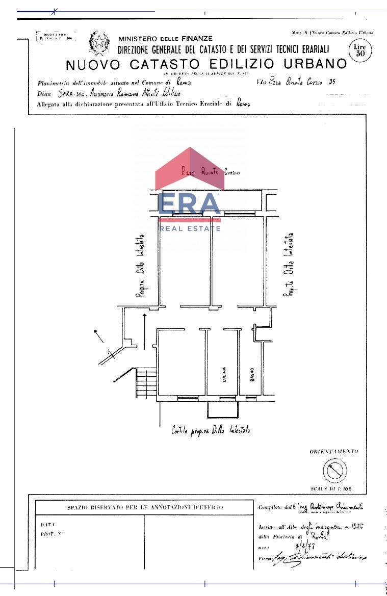 Foto 20 - Three-room apartment Piazza Curzio Quinto
 
35, Roma - floor plans 1
