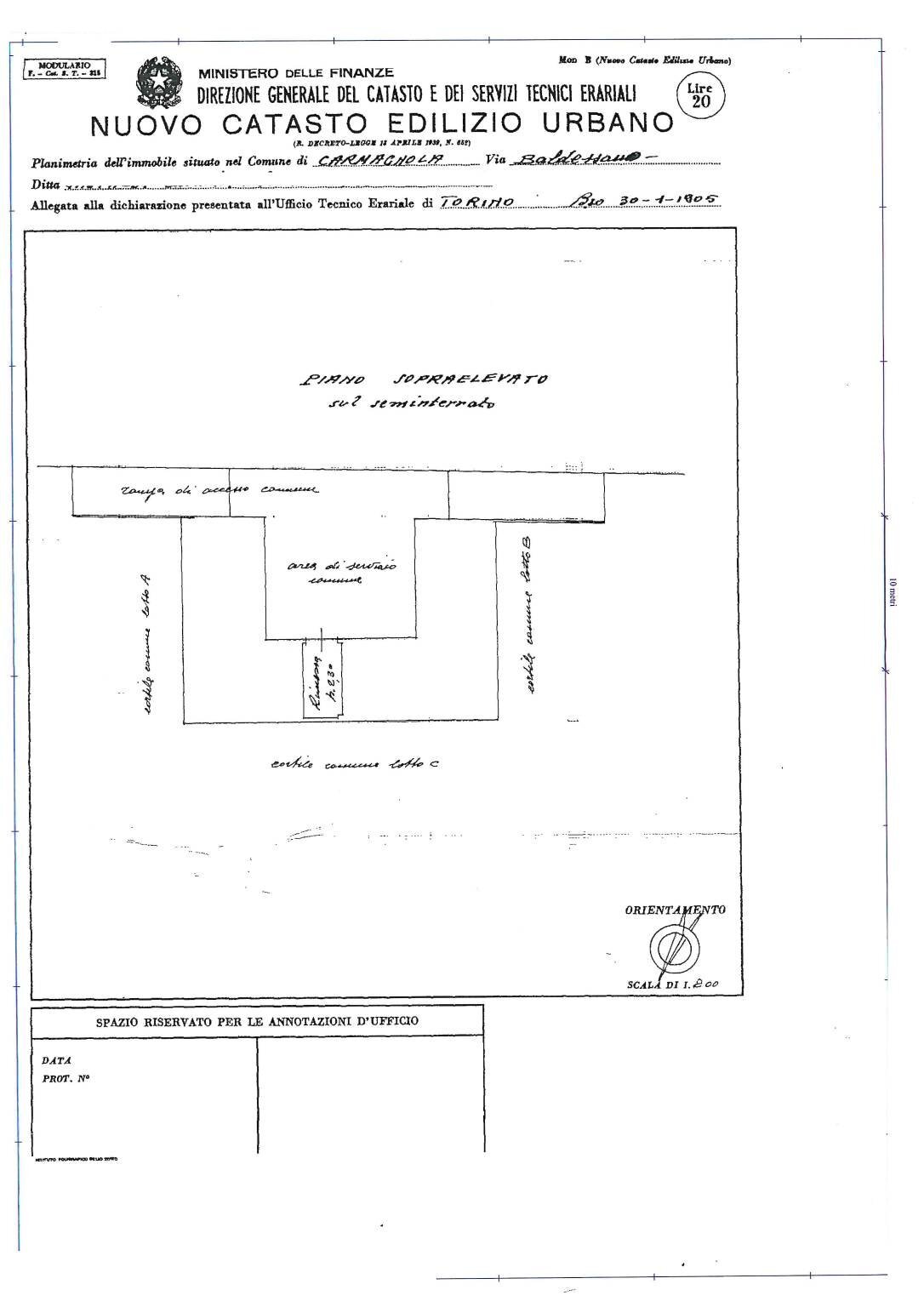 Four-room apartment via Guglielmo Baldessano, 32, Carmagnola - floor plans 1
