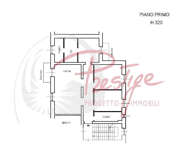 Appartamento via Nino Bixio, La Spezia - planimetria 1