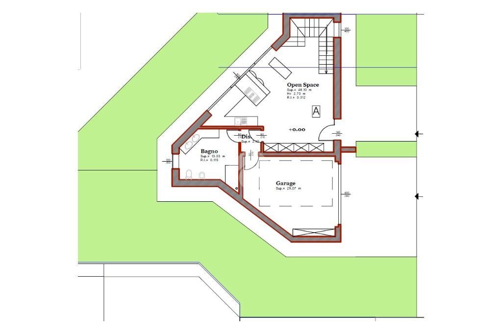 Villa Via Righetta, Fabbrico - floor plans 1