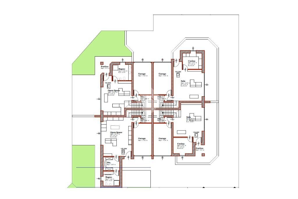 Portion of a house Via Righetta, Fabbrico - floor plans 1