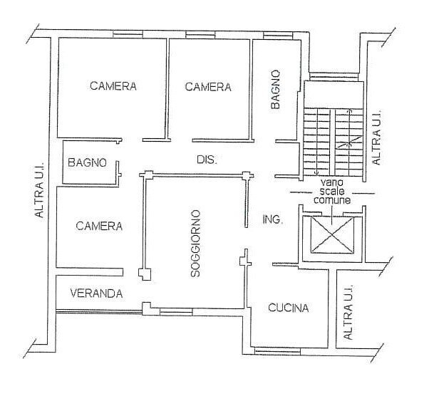 Appartamento Ferrara - planimetria 1