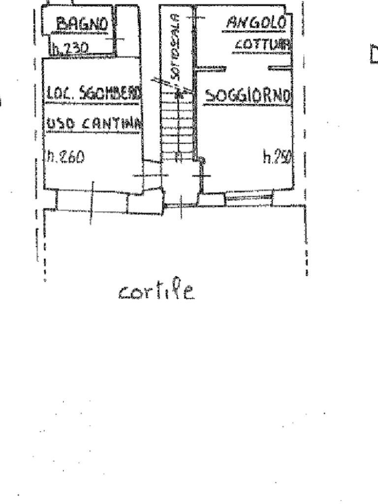Casa semi indipendente Via Garibaldi, Narzole - planimetria 1