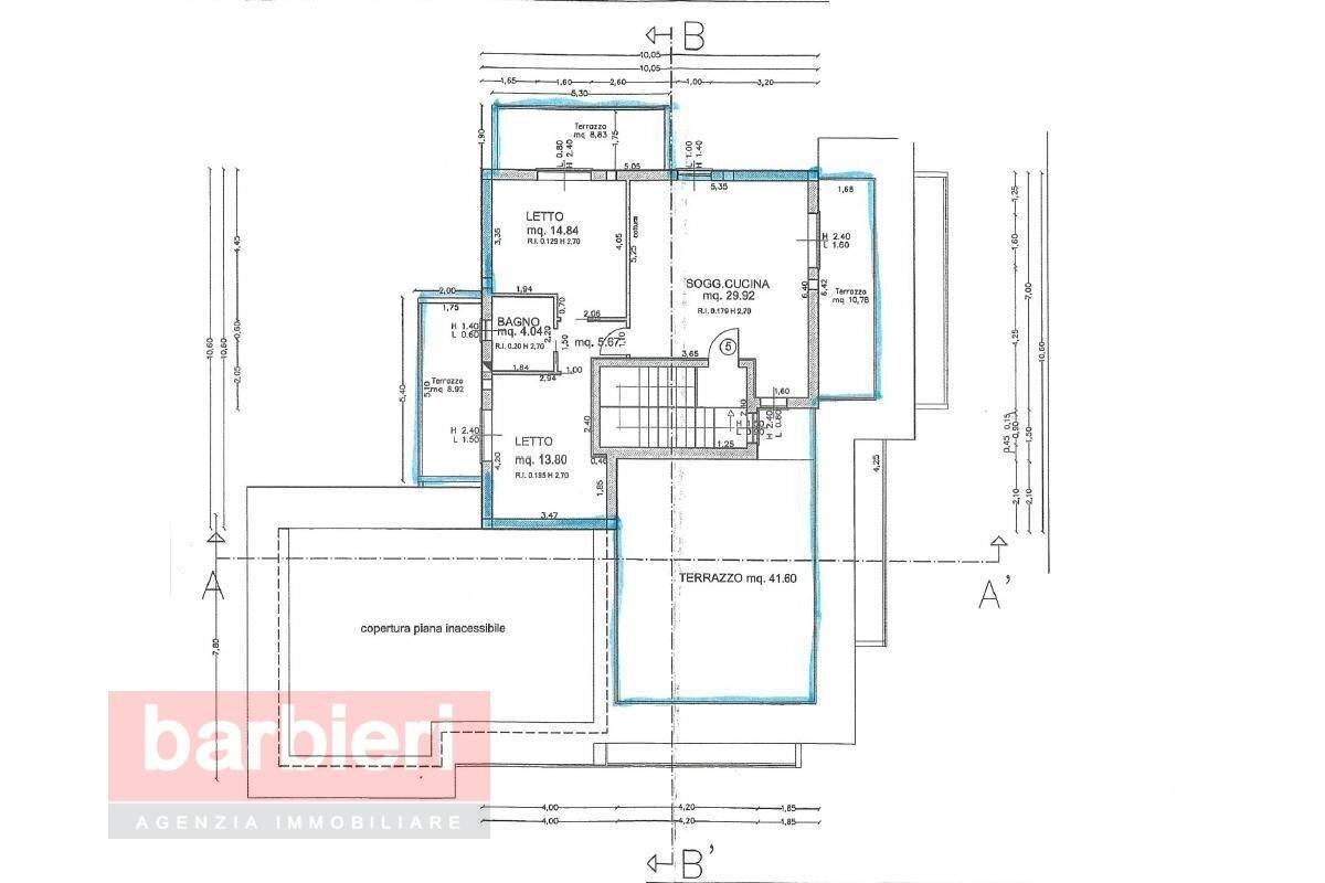 Foto 28 - Trilocale Via Goito
 
5, Ravenna - planimetria 1