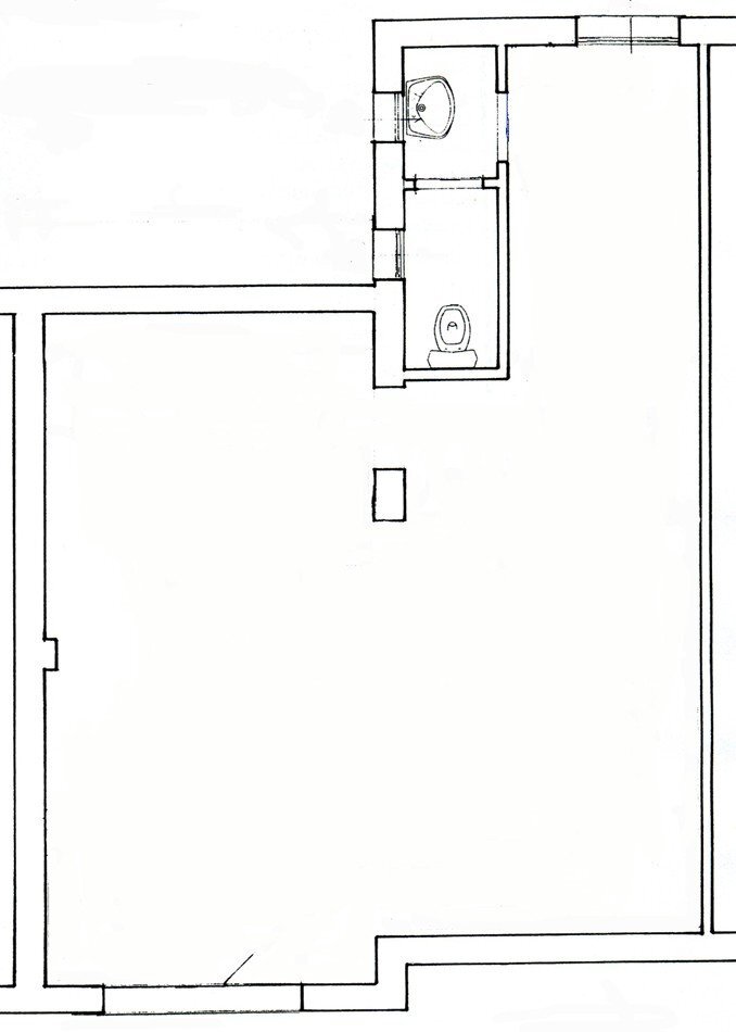 Negozio via Ferrarese, 160, Bologna (zona Corticella) - planimetria 1