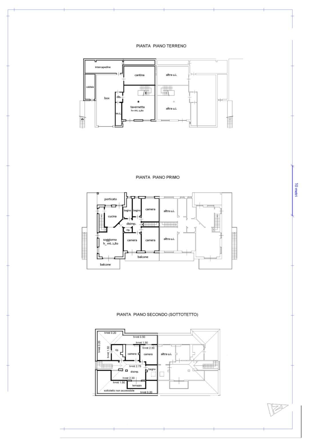 Villa Baldissero Torinese - floor plans 1