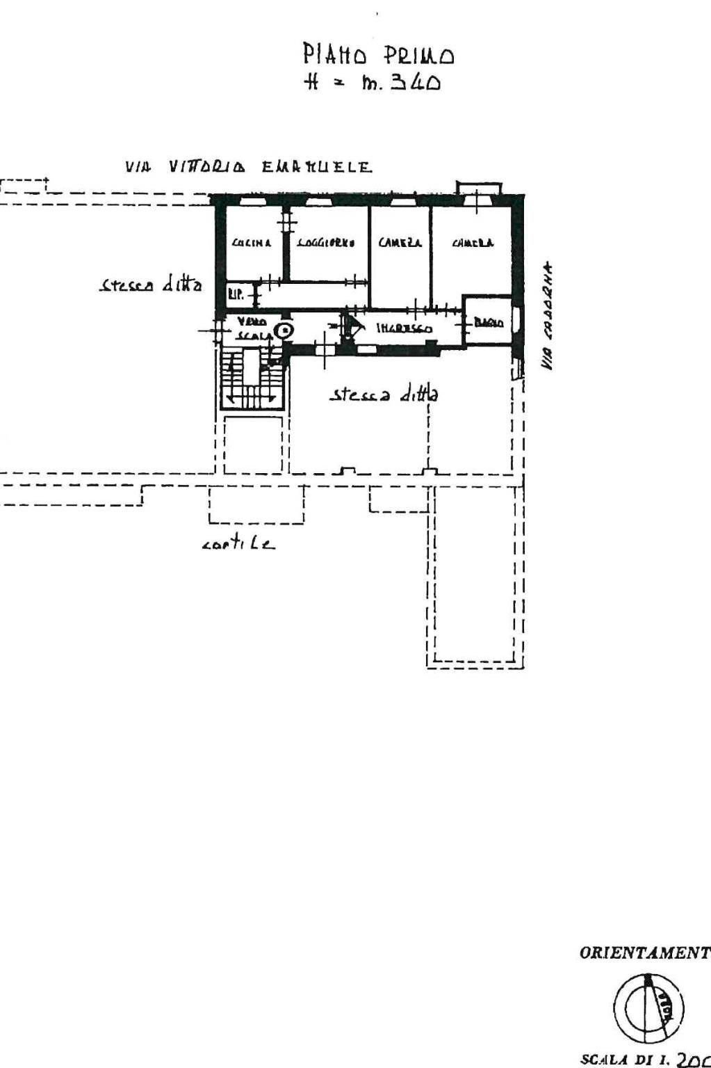 Quadrilocale via Vittorio Emanuele II, 109, Bordighera - planimetria 1