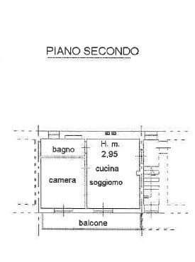Bilocale Borgata Paperè, Chiusa di Pesio - planimetria 1