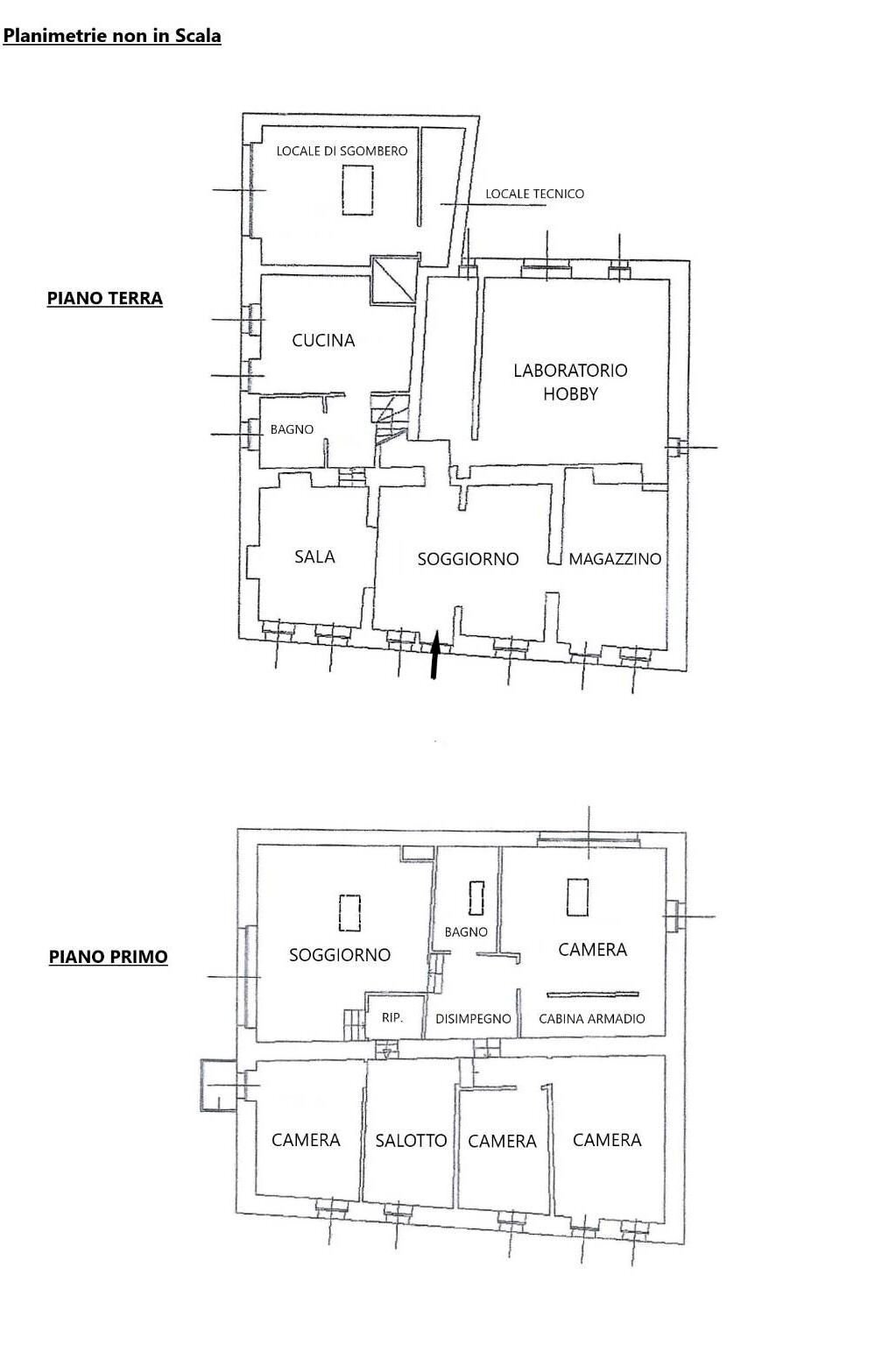 Rustico via 20 Settembre, Odalengo Grande - planimetria 1