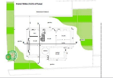 Building land via Lago Figoi, 29, Genova (neighborhood Borzoli) - floor plans 1
