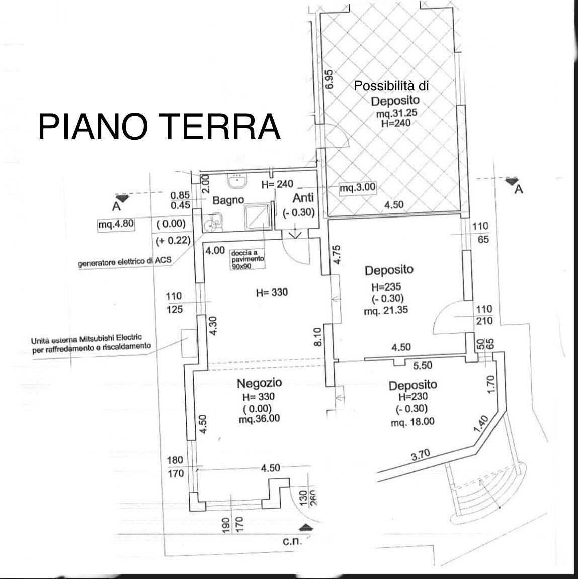 Foto 11 - Ufficio Via Comacchio, Ferrara - planimetria 1