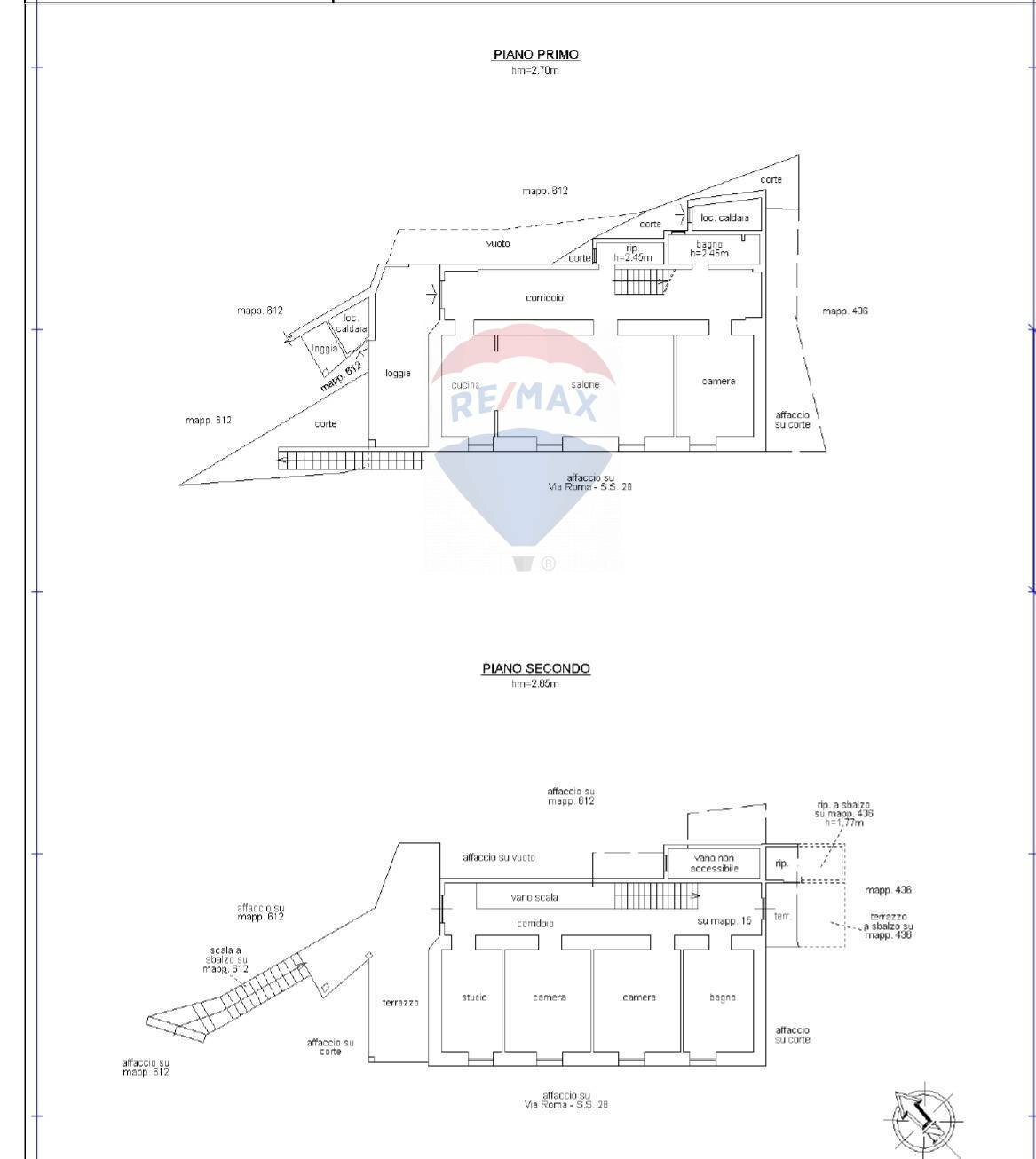 Pianta 2D - Semi-detached house roma
 
108, Pornassio - floor plans 1