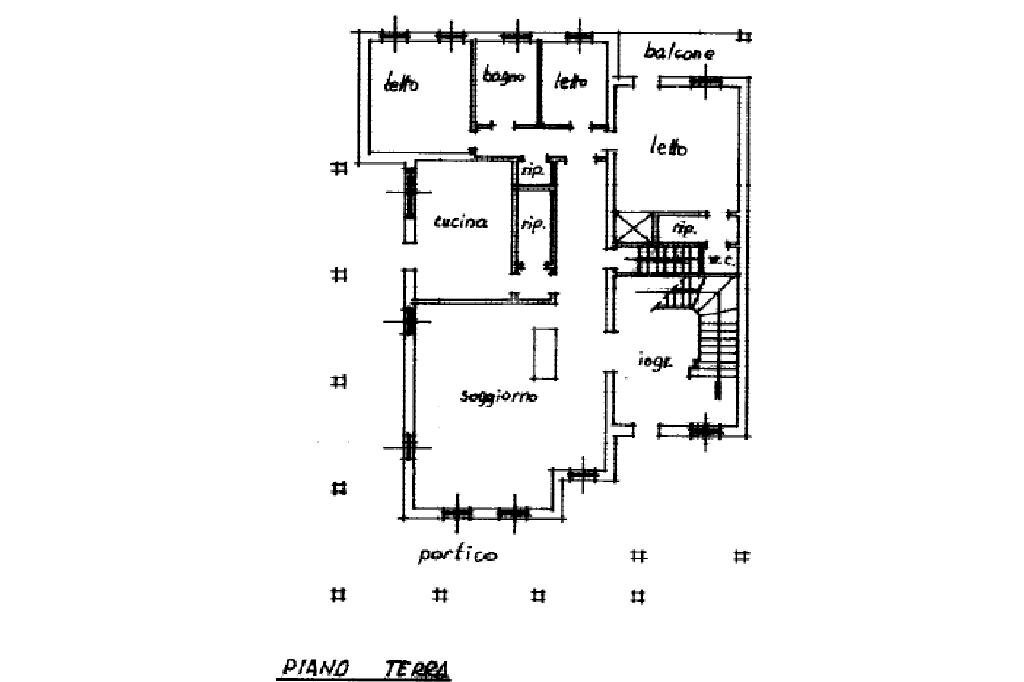Porzione di casa Via Abetone Brennero, Poggio Rusco - planimetria 1