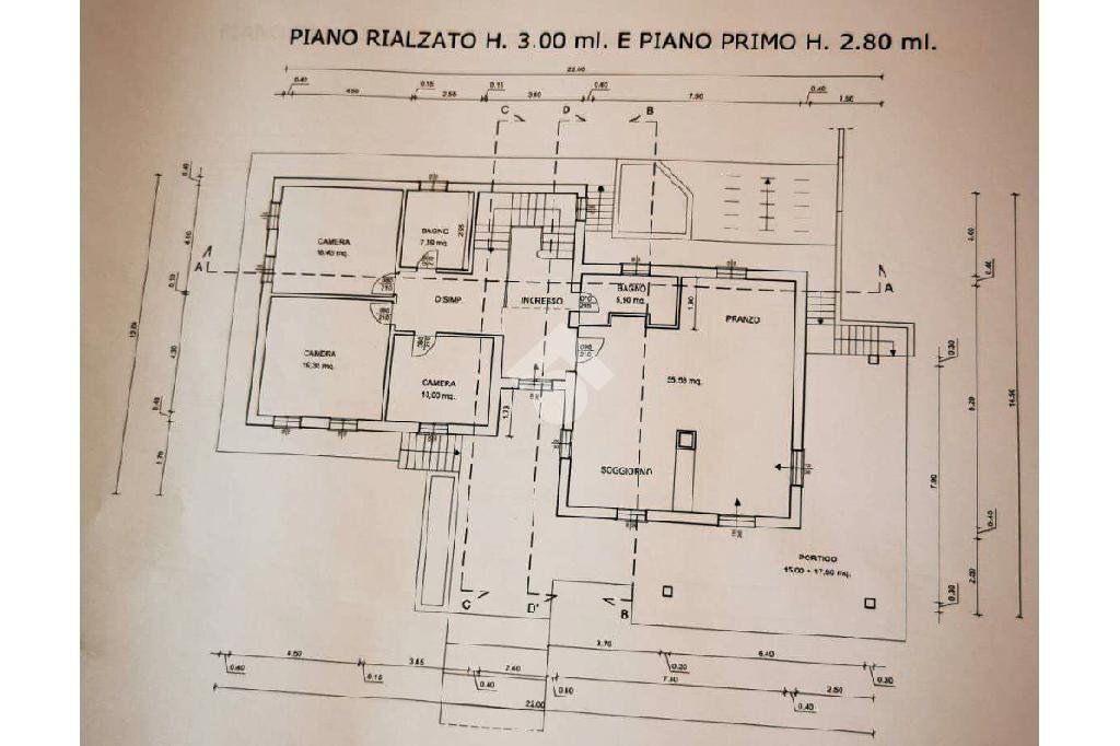 Villa strada provinciale, San Possidonio - planimetria 1