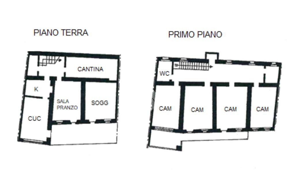 Casa semi indipendente Via Piane, Azeglio - planimetria 1