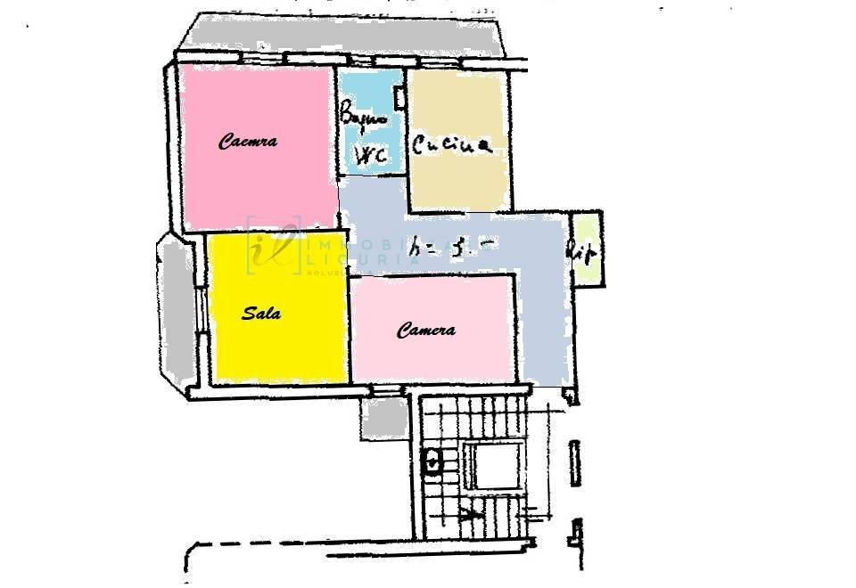 Foto 40 - Quadrilocale Piazza Nenni, Albenga - planimetria 1