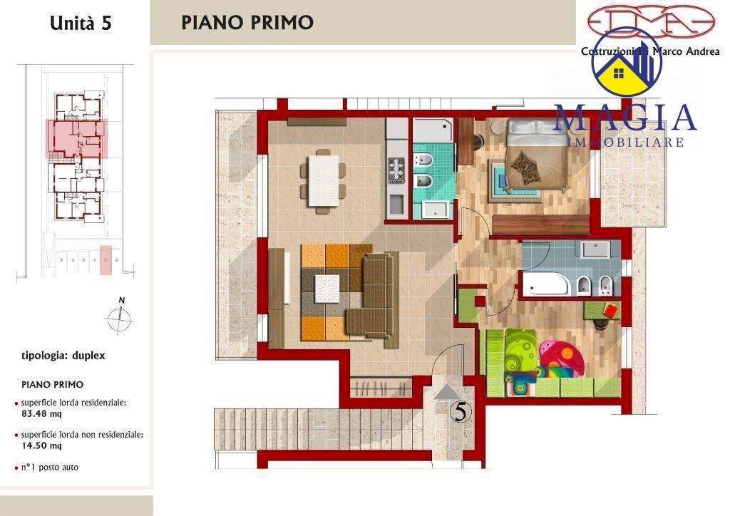 Foto 2 - Trilocale 6, Colli del Tronto - planimetria 1