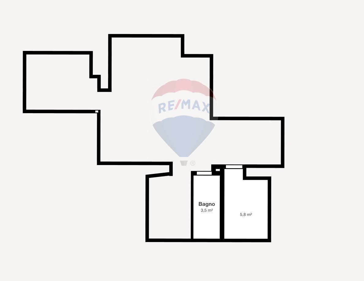 Pianta 2D - Casa semi indipendente Via Maiori
 
58, Fiumicino - planimetria 1