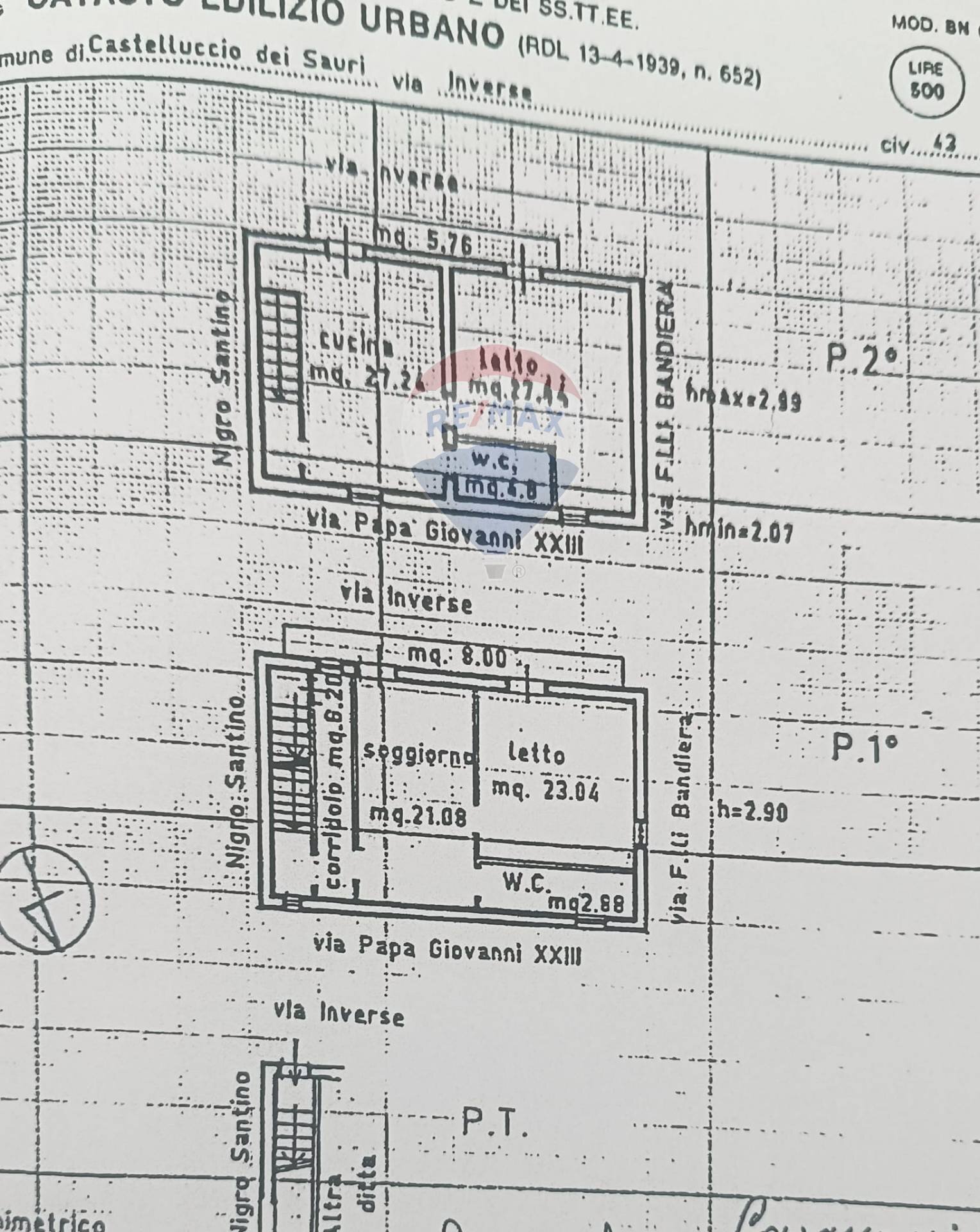 Pianta 2D - Independent house Via Inverse
 
43/44/45, Castelluccio dei Sauri - floor plans 1