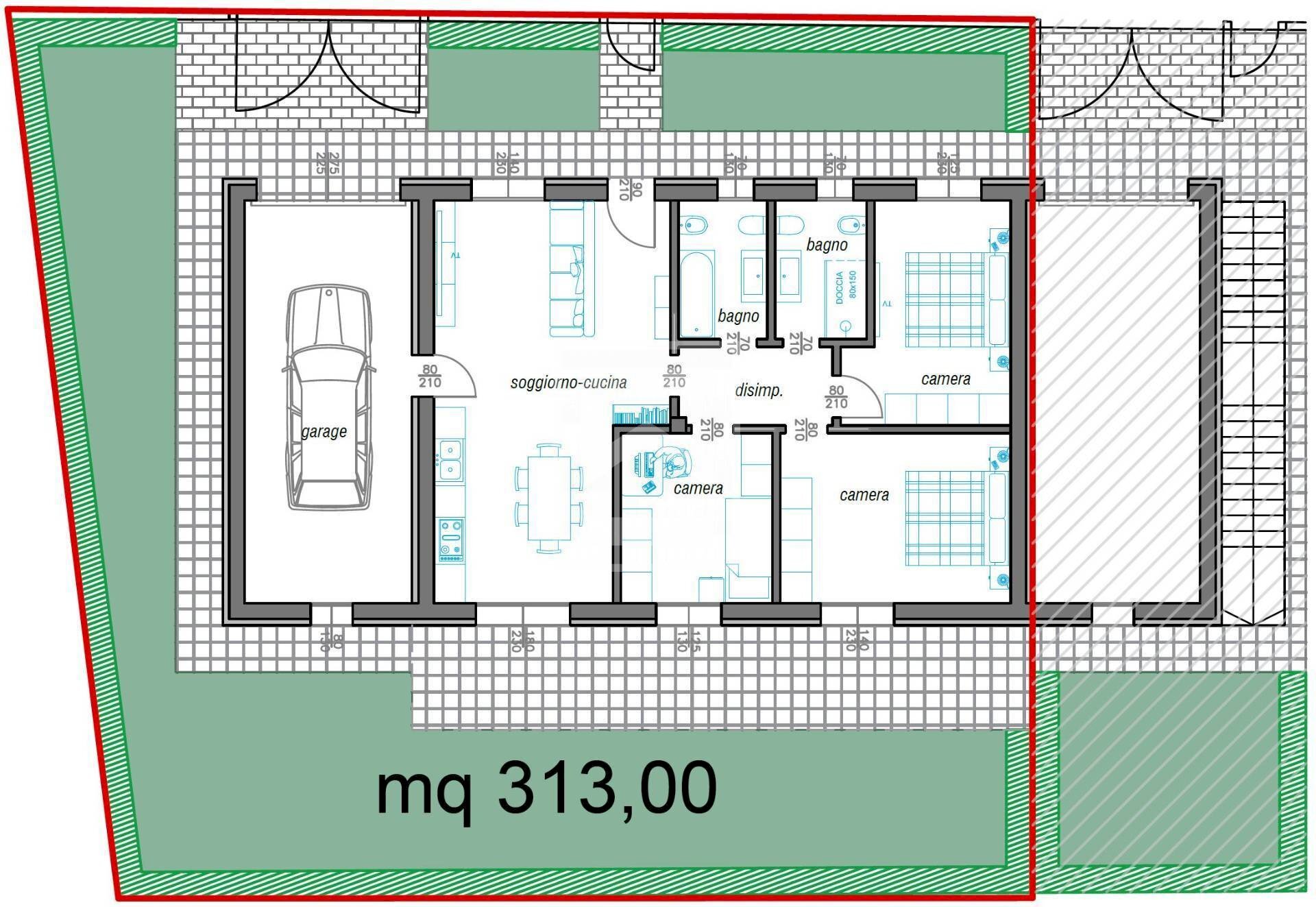 Foto 23 - Quadrilocale via panoramica
 
snc, Puegnago sul Garda - planimetria 1